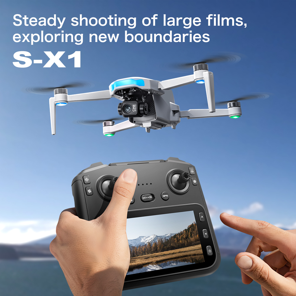 โดรนควอดคอปเตอร์ S-X1 GPS แบบพ - Drone Ae Rc บทวิจารณ์และราคา